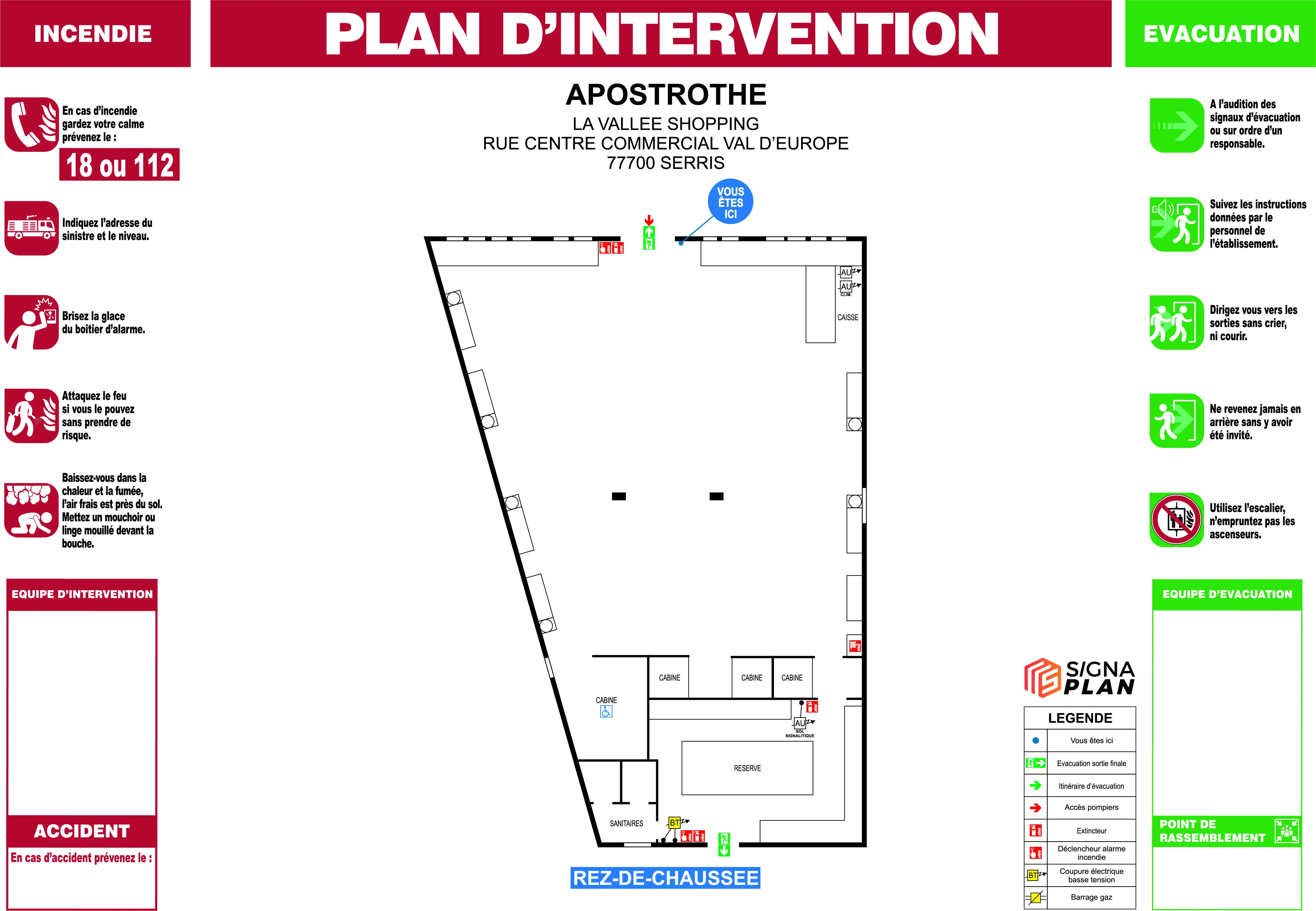 Plan d'intervention des secours, complément PE 27