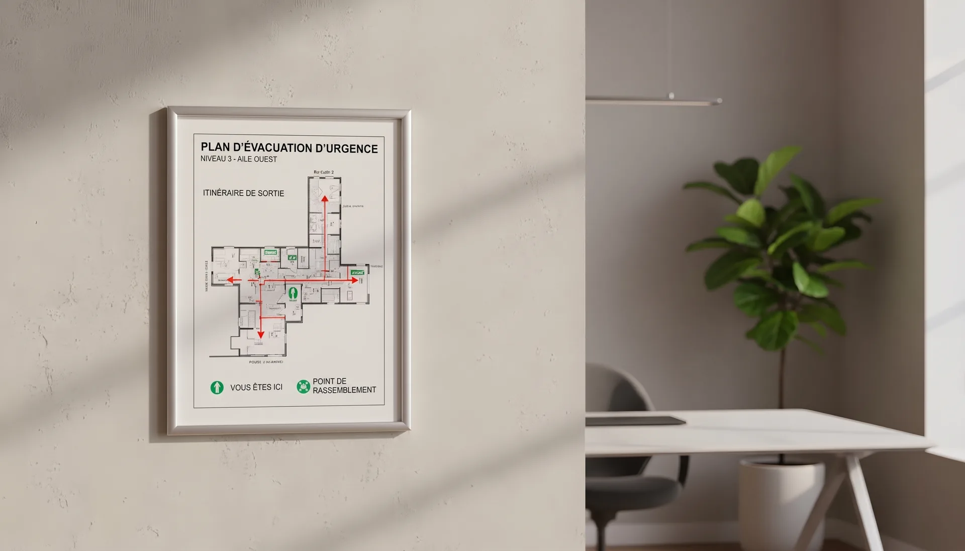 Installation et pose de plan en cadre clic