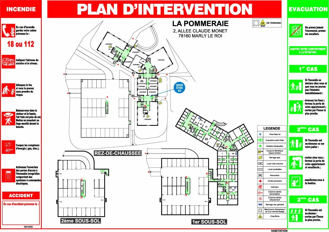 Mise à jour de plan d'intervention des secours